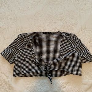 Checker Crop Top
